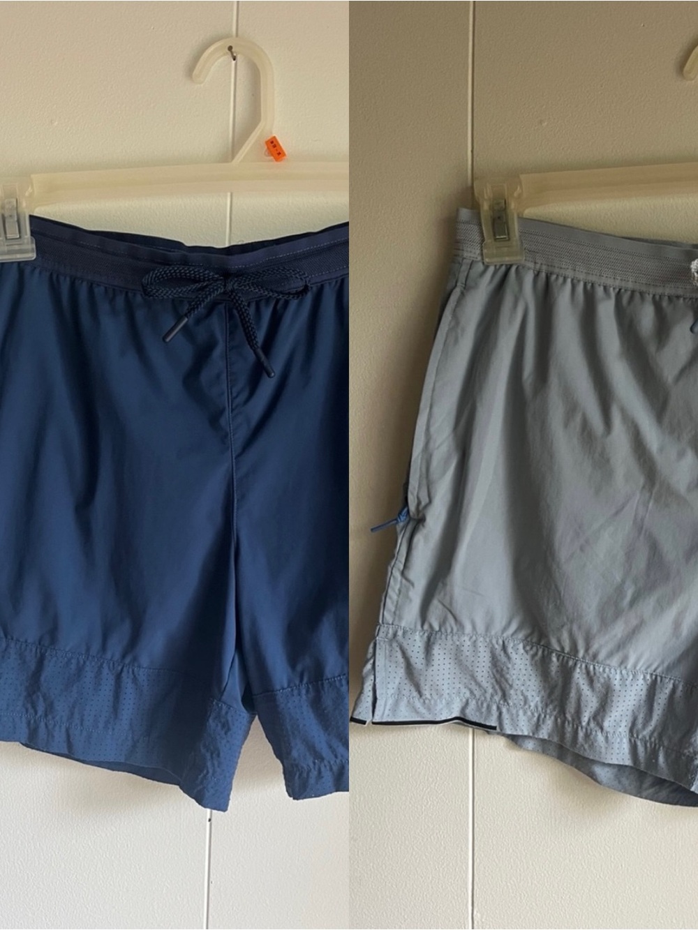 Myles Men's Navy and Light Blue Running Hiking Shorts Bundle Sz Med